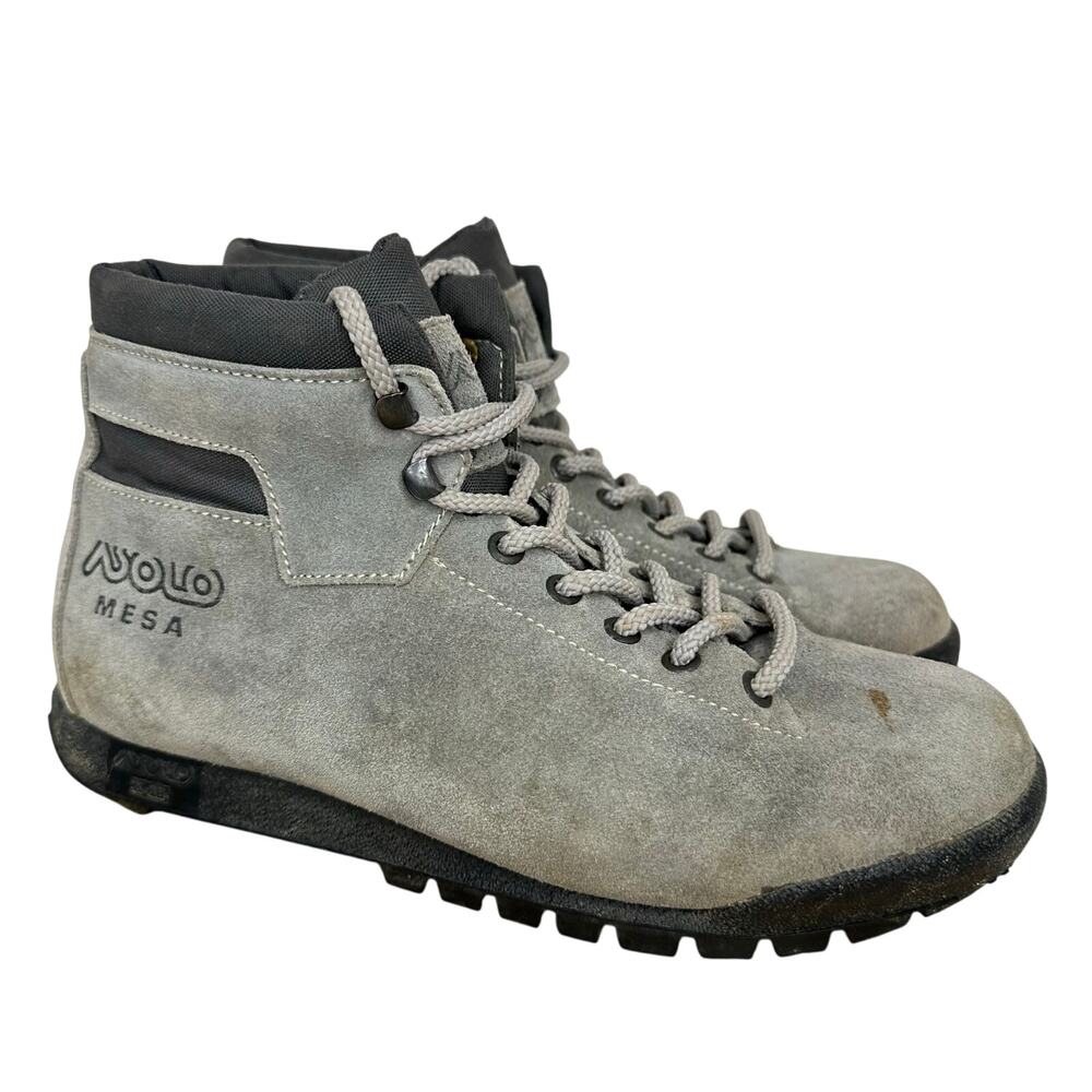 Asolo Mesa Suede Gray Hiking Mountain Backpacking Boots Womens Size 6.5